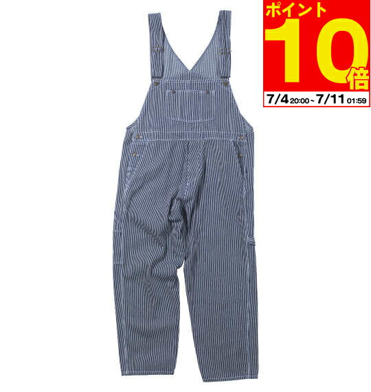 【ポイント10倍!7/11 01:59まで!】大きいサイズ メンズ デニムオーバーオール ヒッコリー Mc.S.P エムシーエスピー 3L 4L 5L 6L 8L 1154-5301 カジュアル ワークスタイル メンズファッション 作業着 オールシーズン 丈夫 おしゃれ プレゼント 人気 作業服 ストリート