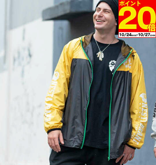 【ポイント20倍！10/27まで！】大きい メンズ マイクロタフタ裏地付ジャケット NESTA BRAND 3L 4L 5L 6L 7L 8L ジャケット イエロー1273-3305- 大きい ファッション アウター スタイリッシュ防寒 カジュアル快適 軽量 高品質