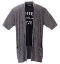 大きいサイズ メンズ 甘編み杢天竺五分袖コーディガン+半袖Tシャツ launching pad(ランチングパッド) 3L 4L 5L 6L 7L 8L