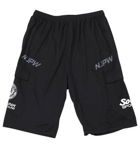 大きいサイズ メンズ ズボン G1 CLIMAX34大会ショートパンツ ブラック SOUL SPORTS×新日本プロレス 3L 4L 5L 6L 8L カジュアル 快適 丈夫 通気性 スポーツ アクティブ おしゃれ デイリーウェア 1274-4551