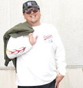 大きいサイズ メンズ 長袖トップス 天竺プリント長袖Tシャツ オフホワイト INDIAN MOTOCYCLE インディアンモーターサイクル 3L 4L 5L 6L 8L カジュアル バイクウェア 1278-3345- おしゃれ バイカー 春秋用 快適 丈夫 デザイン性 高品質 通気性抜群