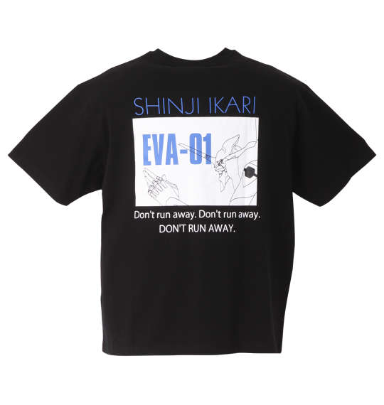 大きいサイズ メンズ 半袖トップス ポケット付半袖Tシャツ ブラック(EVA-01) F.P.O EVANGELION エヴァンゲリオン 3L 4L 5L 6L 8L 1278-25487 カジュアル 夏 伸縮性 快適 通気性