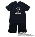 大きい メンズ 天竺ラグラン半袖Tシャツ+ハーフパンツ PEANUTS 3L 4L 5L 6L 8L ネイビー 1279-5210- スポーツウェア カジュアルウェア 夏用 涼しい ギフト プレゼント 大人向け コットン素材 快適着心地 トレンドファッション 大きい服