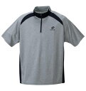 大きいサイズ メンズ DRYメッシュ杢×無地ハーフジップ半袖シャツ LOTTO 3L 4L 5L 6L 7L 8L 1278-4555 カジュアル 快適 丈夫 ...
