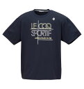 大きいサイズ メンズ 接触冷感ストレッチグラフィック半袖Tシャツ LE COQ SPORTIF カテゴリー 3L 4L 5L 6L 8L 1278-5260 カジュアル 快適 丈夫 夏用 通気性抜群 スポーツウェア おしゃれ 速乾性 吸汗性