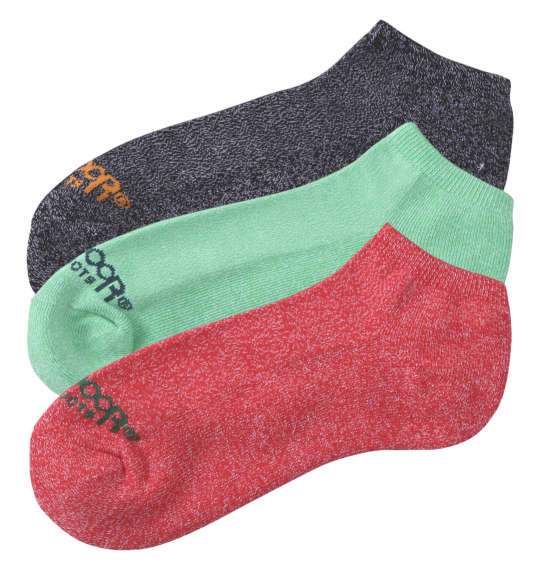 大きいサイズ メンズ 靴下 3P2色杢アンクルソックス 3色ミックス OUTDOOR PRODUCTS 31cm 快適フィット ブラック 1249-3266- カジュアル 丈夫 通気性 ソフト スポーツ 吸汗 伸縮性 デザイン デイリー