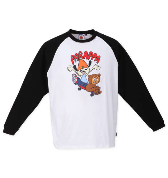 【大きいサイズ】グラフィック発泡プリントラグラン長袖Tシャツ Parappa The Rapper(3L~8L)