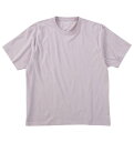 大きい メンズ オーガニックコットンクルーネック半袖Tシャツ Mc.S.P 3L 4L 5L 6L 7L 8L ライラック1278-5290- 夏服 トップス カジュアル シンプル 無地 ビッグ エコフレンドリー 快適 着心地抜群