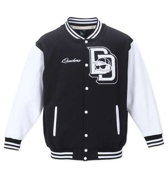 b-one-soul（ビーワンソウル） DUCK DUDE スウェットスタジアムジャケット ブラック 1258-2393 大きいサイズ メンズ 3L 4L 5L 6L カジュアル おしゃれ ストリート系 ユニークデザイン