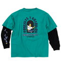 大きいサイズ メンズ 半袖T×長袖TレイヤードTシャツ (What it isNt) 3L 4L 5L 6L 7L 8L
