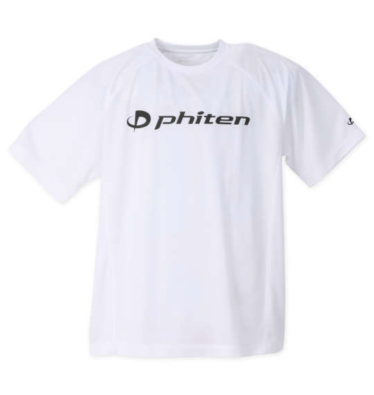 【大きいサイズ】【メンズ】 Phiten RAKUシャツSPORTSドライメッシュ半袖Tシャツ (ホワイト×ブラック) サイズバスト総丈裾周り裄丈袖口3L130781305342&nbsp;&nbsp;&nbsp;&nbsp;&nbsp;4L140801405544&nbsp;&nbsp;&nbsp;&nbsp;&nbsp;5L150821505744&nbsp;&nbsp;&nbsp;&nbsp;&nbsp;6L160841605946&nbsp;&nbsp;&nbsp;&nbsp;&nbsp;8L180881806348&nbsp;&nbsp;&nbsp;&nbsp;&nbsp;商品説明Tシャツです。【AQUA TITAN】ファイテンの水溶化メタル技術により、チタンをナノレベルで水中に分散したものです。この技術を用いた製品を身につけることにより、心身を本来のリラックス状態へとサポートします。【SMOOTH DRY】汗をすばやく拡散し、湿気を放出する「ハイマルチポリエステル」を採用。吸い取った汗を生地表面にすばやく移動、サラッと快適な肌面を保ちます。優れた速乾性、洗濯後短時間で乾き着用できます。この製品は「吸汗速乾」素材を使用しており、すばらしい着心地を提供いたします。プリント(ラバー)／刺繍／吸汗速乾／アクアチタン／SMOOTH DRY／裏メッシュ(両サイドは表メッシュ)／ラグラン袖品質ポリエステル 100%カラー1&nbsp;ホワイト×ブラック