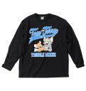 TOM and JERRY 天竺プリント長袖Tシャツ　トムとジェリー　ロンT【店内全品いつでもポイント5倍以上】大きいサイズ　メンズ　ビッグサイズ　服 3L 4L 5L 6L 8L　大きいサイズ専門店　ビックサイズ 　超特大