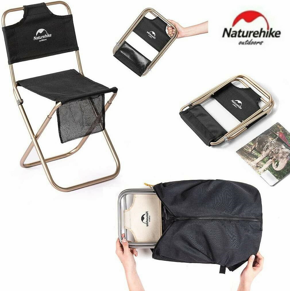 Naturehike 折畳背もたれ付き椅子 アルミ支柱 600Dオックスフォード採用 アウトドア キャンプ 旅行活動..