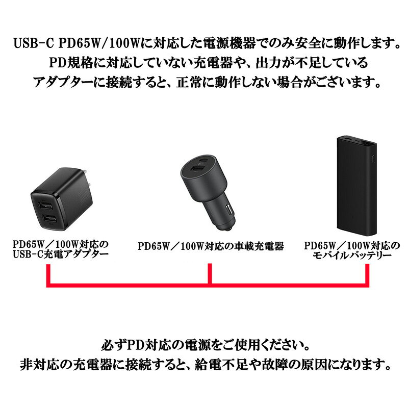 USB-C to DC電源ケーブル ジャック 5.5x2.5mm 5.5x2.1mm 出力 28V 5A 100cm 140W bigso-10000130 BIGSO サンプル画像3