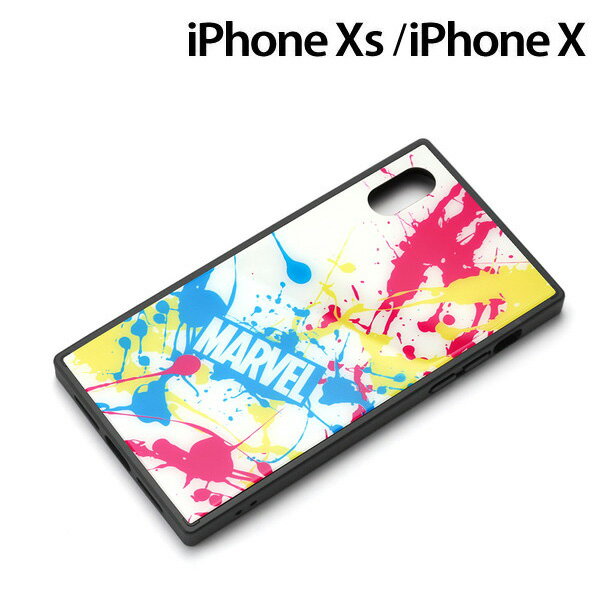 Rakuten - MARVEL iPhone XS/X（5.8インチ）用 ガラスハイブリッドケース スプラッシュロゴ/ホワイト　PG-DCS615WH【メール便送料無料】