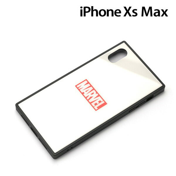 Rakuten - MARVEL iPhone XS Max（6.5インチ）用 ガラスハイブリッドケース ロゴ/ホワイト　PG-DCS631WH【メール便送料無料】