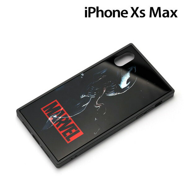 Rakuten - MARVEL iPhone XS Max（6.5インチ）用 ガラスハイブリッドケース ヴェノム　PG-DCS637VEN【メール便送料無料】