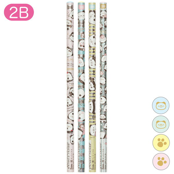 Rakuten - はみぱ はみぱのせいたいテーマ 鉛筆 (2B) 4本セット　PN32301【パンダ/ぴちひこ/ぱんつ/チャイロイコグマ/文具/文房具/ステーショナリー/えんぴつ/エンピツ/筆記用具】【アウトレット】