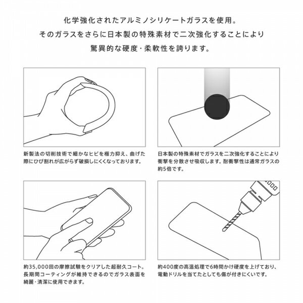 レイ・アウト iPhone11 Pro Max(6.5インチ)専用 ダイヤモンドガラスフィルム 3D 10H アルミノシリケート 全面保護 ブルーライトカット /ブラック　RT-P22RFG/DMB【メール便送料無料】