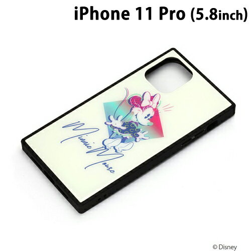Rakuten - ディズニー iPhone11 Pro (5.8インチ) ガラスハイブリッドケース ミニーマウス　PG-DGT19A04MNE【メール便送料無料】