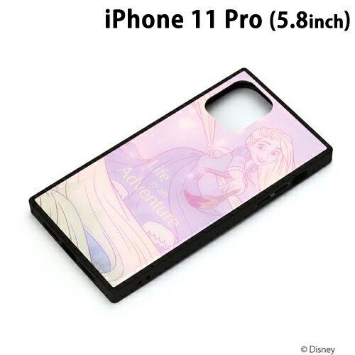 ディズニー iPhone11 Pro (5.8インチ) ガラスハイブリッドケース ラプンツェル　PG-DGT19A08RPZ【メール便送料無料】