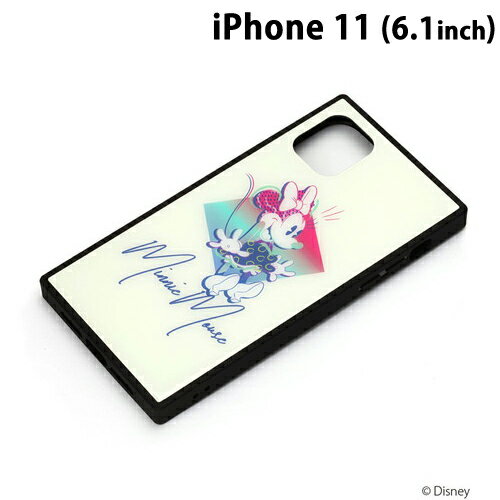 Rakuten - ディズニー iPhone11 (6.1インチ) ガラスハイブリッドケース ミニーマウス　PG-DGT19B04MNE【メール便送料無料】