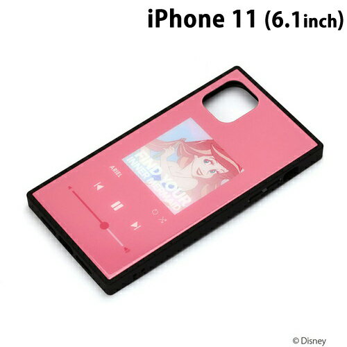 Rakuten - ディズニー iPhone11 (6.1インチ) ガラスハイブリッドケース アリエル　PG-DGT19B05ARL【メール便送料無料】