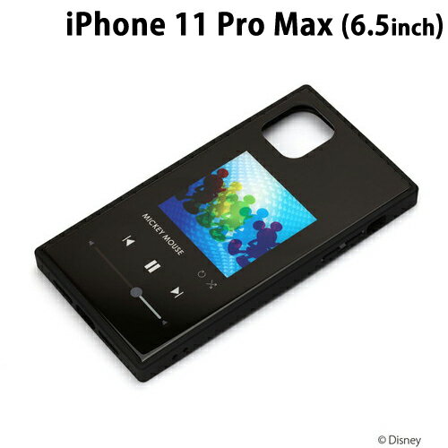 Rakuten - ディズニー iPhone11 Pro Max (6.5インチ) ガラスハイブリッドケース ミッキーマウス/ブラック　PG-DGT19C01MKY【メール便送料無料】