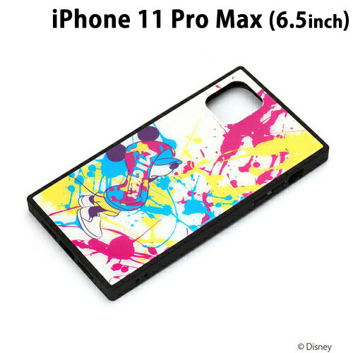 Rakuten - ディズニー iPhone11 Pro Max (6.5インチ) ガラスハイブリッドケース ミッキーマウス/スプラッシュ　PG-DGT19C03MKY【メール便送料無料】