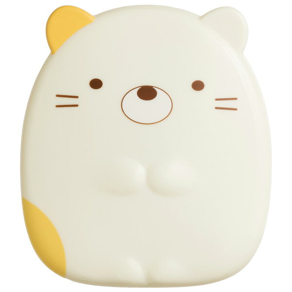 すみっコぐらし グッズ すみっコぐらし キャラミックス ケアアイテム コンパクトミラー(コーム付) ねこ　FE31003【すみっこぐらし/スミッコグラシ/おでかけ/旅行/トラベル/お泊り/メイク/手鏡/くし/コーム】のサムネイル