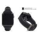 【送料無料】SLG Design AppleWatchバンド 44/42mm用 Italian Minerva Box Leather ブラック SD18392...