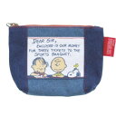 スヌーピー ミニポーチ NLC デニム縫製品4 レター S2314223すぬーぴー/PEANUTS/ピーナッツ/キャラクター/ぽーち/収納/メイク/小物入れ【激...