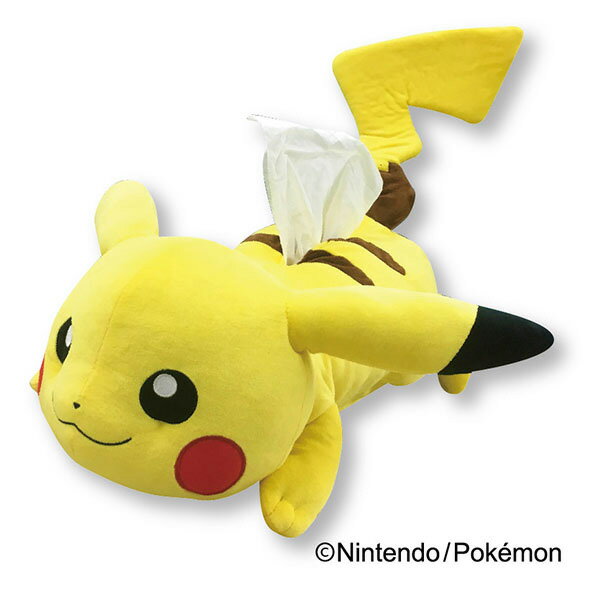 ポケットモンスター ぬいぐるみティッシュカバー 寝そべり 13133ポケモン/pokemon/ポケモンgo/POKEMON GO/ポケモンゴー/ピカチュウ/ぴかちゅう/ぬいぐるみ/ティッシュケース/インテリア【あす楽対応】のサムネイル
