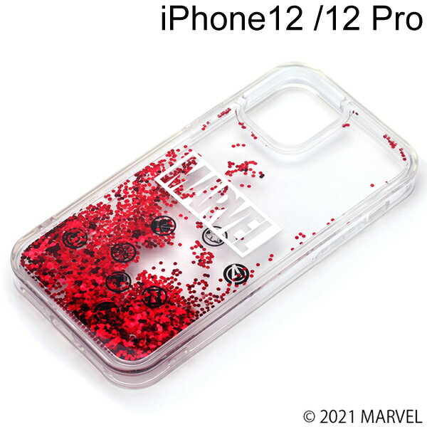 Rakuten - MARVEL iPhone 12/12 Pro用 グリッターケース ロゴ　PG-DLQ20G08MVL【メール便送料無料】