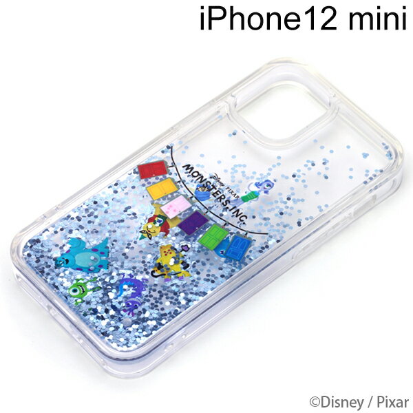 Rakuten - ディズニー iPhone 12 mini用 グリッターケース モンスターズ・インク　PG-DLQ20F06MOI【メール便送料無料】