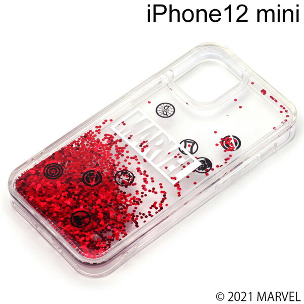Rakuten - MARVEL iPhone 12 mini用 グリッターケース ロゴ　PG-DLQ20F08MVL【メール便送料無料】