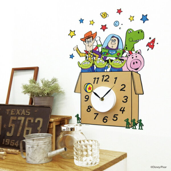 ディズニー ウォールクロックステッカー トイ・ストーリー WC-D-03ディズニー/DISNEY/disney/でぃずにー/キャラクター/壁掛け/インテリア/プレゼント/誕生日【アウトレット】 [2]