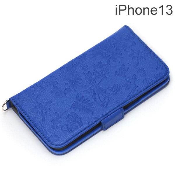 ディズニー iPhone 13用 フリップカバー アリス PG-DFP21K03ALCiphone/IPHONE/アイフォン/スマホ/スマートフォン/ケース/カバー/ジャケット/手帳型/ブックタイプ