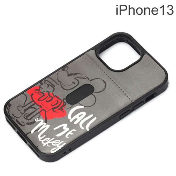Rakuten - ディズニー iPhone 13用 タフポケットケース ミッキーマウス PG-DPT21K05MKY【メール便送料無料】