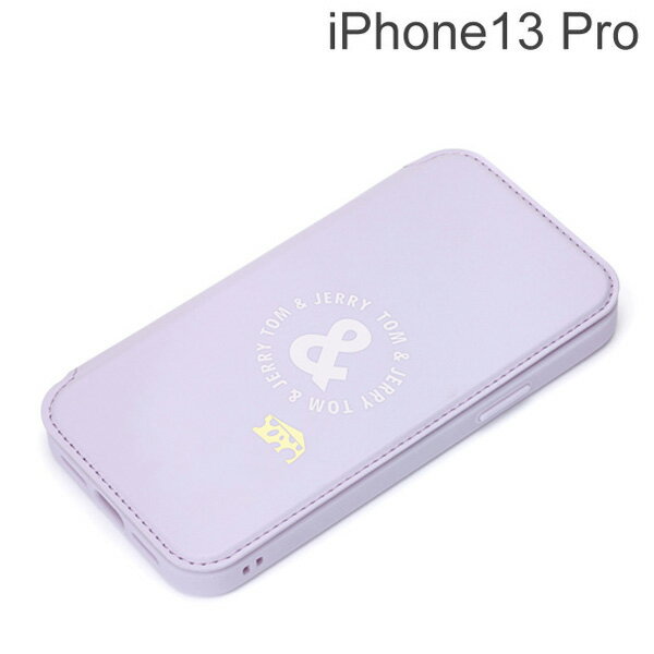 Rakuten - トムとジェリー iPhone 13 Pro用 ガラスフリップケース パープル PG-WGF21N01TAJiphone/IPHONE/アイフォン/スマホ/スマートフォン/ケース/カバー/ジャケット/手帳型/ブックタイプ