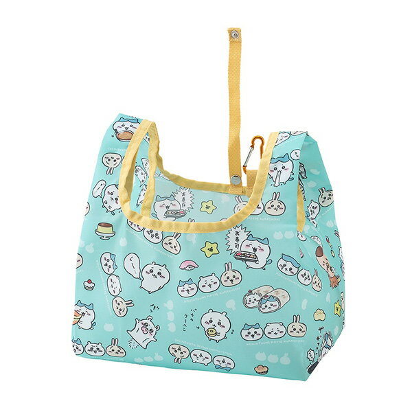 ちいかわ コンビニサイズエコバッグ グリーンなんか小さくてかわいいやつ/ショッピング/エコ/サブバッグ/ミニサイズ/持ち歩き【あす楽対応】のサムネイル