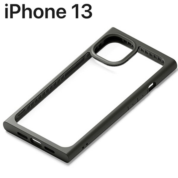 Rakuten - iPhone 13 用 ガラスタフケース スクエアタイプ ブラック PG-21KGT05BK【メール便送料無料】