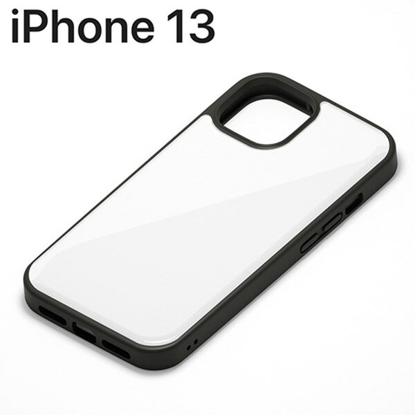iPhone 13 用 ハイブリッドタフケース ホワイト PG-21KPT02WH