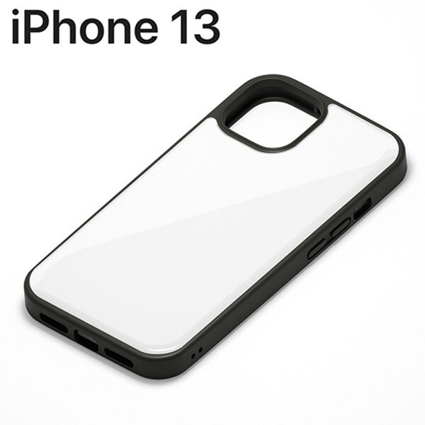 Rakuten - iPhone 13 用 ハイブリッドタフケース ホワイト PG-21KPT02WH【メール便送料無料】