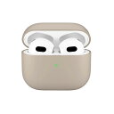 AirPods 第3世代用 抗菌シリコンケース ベージュ PG-AP3SL02BEiphone/Apple/mac/完全ワイヤレスイヤホン/エアーポッズ/ケース/カバー/保護