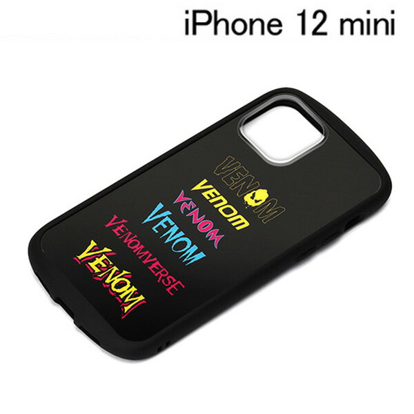 MARVEL iPhone 12 mini用 ガラスタフケース ヴェノム PG-DGT20F23VEN【メール便送料無料】