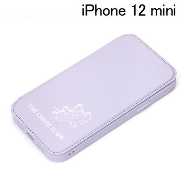 Rakuten - トムとジェリー iPhone 12 mini用 ガラスフリップケース ラベンダー PG-WGF20F02TAJ【メール便送料無料】