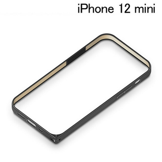 Rakuten - iPhone 12 mini用 アルミニウムバンパー ブラック PG-20FBP01BK【メール便送料無料】