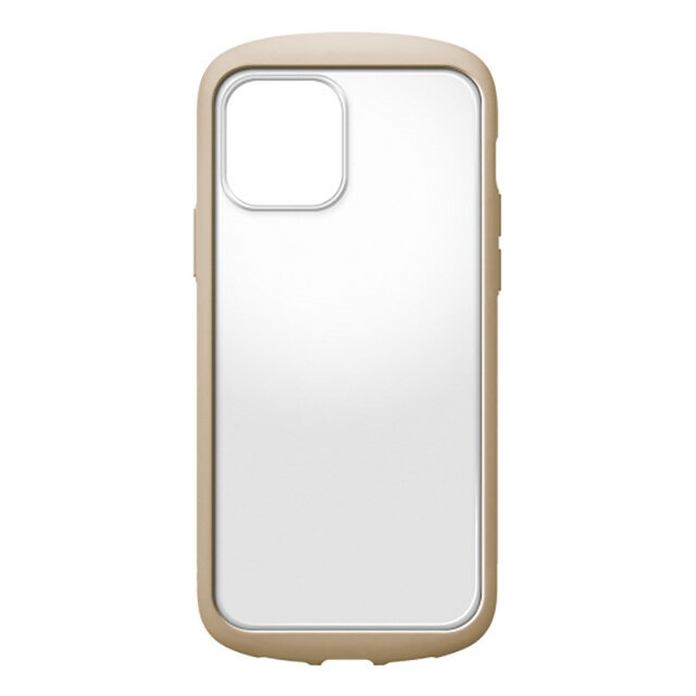 iPhone 12 Pro Max用 ガラスタフケース ラウンドタイプ ベージュ PG-20HGT02BE【メール便送料無料】