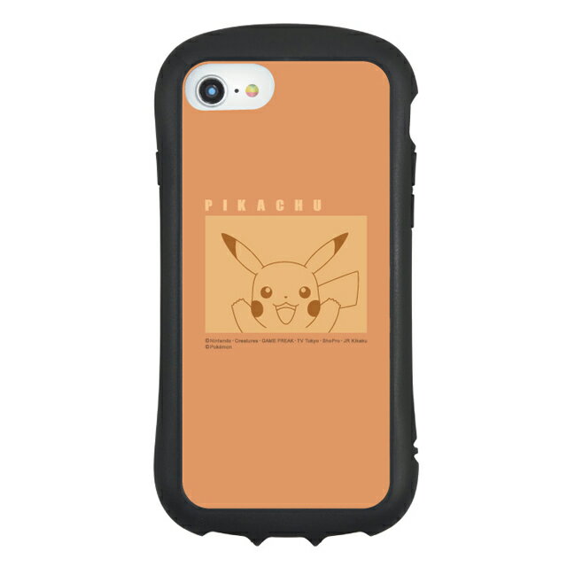 ポケットモンスター iPhoneSE(第3世代/第2世代)/8/7/6s/6対応 ハイブリッドガラスケース ピカチュウ POKE-777Aポケモン/ポケモンgo/POKEMON/POKEMON GO/ポケモンゴー/キャラクター/雑貨/生活雑貨/アイフォン/スマホ/カバー/ケース